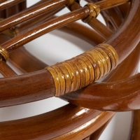 Стол журнальный Бенуа (Benoa 5005) из ротанга со стеклом (Pecan / коричневый) - Изображение 1